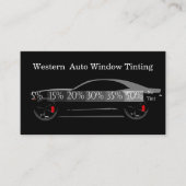 Bestes Auto Automotive Fenster Tinte Visitenkarte (Vorderseite)