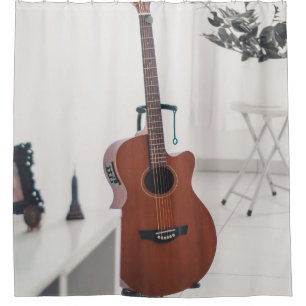 Bestes Bassist-Geschenk Duschvorhang