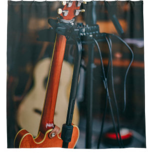 Bestes Bassist-Geschenk Duschvorhang