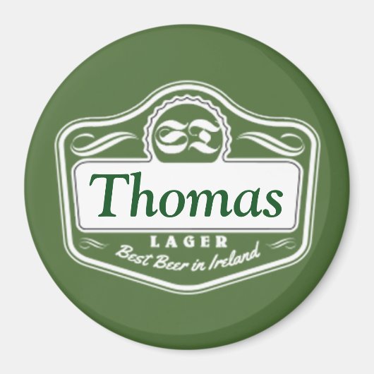 Bestes Bier-Personalisiert-Magnet Magnet (Vorne)