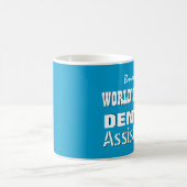 Bestes BLAU der Welt des ZAHNARZTHELFER-V03 Kaffeetasse (Mittel)