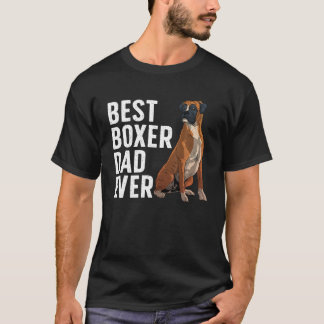 Bestes Boxer Dog Design für Männer Vater Haustier  T-Shirt