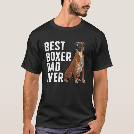 Bestes Boxer Dog Design für Männer Vater Haustier  T-Shirt (Vorderseite)