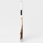 Bestes Boyfriend-Foto mit blauem Text iPhone Hülle (Rechte Seite)