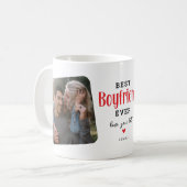 Bestes BOYFRIEND je 2 Foto Niedliches Geschenk Kaffeetasse (Vorderseite Links)