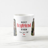 Bestes BOYFRIEND je 2 Foto Niedliches Geschenk Kaffeetasse (Mittel)