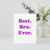 Bestes Bro je Postkarte (Stehend Vorderseite)