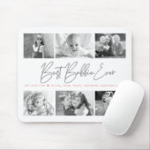 Bestes Bubbie je Modernes Drehbuch 6 FotoCollage Mousepad (Mit Mouse)
