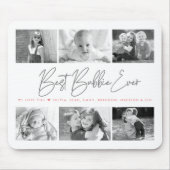 Bestes Bubbie je Modernes Drehbuch 6 FotoCollage Mousepad (Vorne)