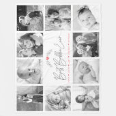 Bestes Bubbie je Modernes Script 10 FotoCollage Fleecedecke (Vorderseite)