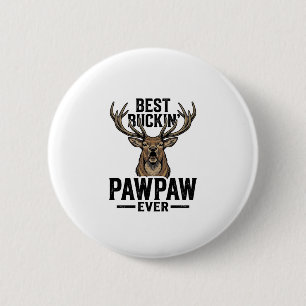 Bestes Buckin Pawpaw Vintage Hirsch Jagd Shirt_1 Button