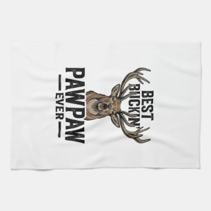 Bestes Buckin Pawpaw Vintage Hirsch Jagd Shirt_1 Geschirrtuch