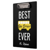 Bestes Bustreiber-überhaupt personalisiertes Klemmbrett (Links)