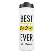 Bestes Bustreiber-überhaupt personalisiertes Thermosbecher (Vorderseite)