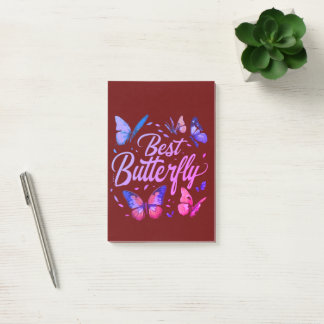 Bestes Butterfly Notepad. Post-it Klebezettel