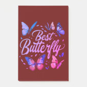 Bestes Butterfly Notepad. Post-it Klebezettel (Vorderseite)