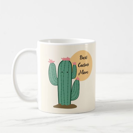 Bestes Cactus Mama Coffee Cup-Geschenk Kaffeetasse (Links)