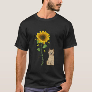 Bestes Cairn Terrier Mama je Sonnenblumengeschenk T-Shirt