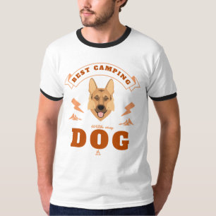 Bestes Camping mit meinem Hund T-Shirt