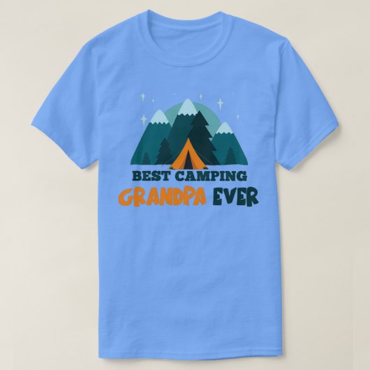 Bestes Camping Opa je Trimix T-Shirt (Design vorne)