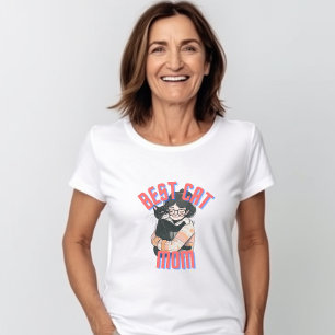 Bestes Cat Mama-Hemd, Geschenk für Katze Mama T-Shirt