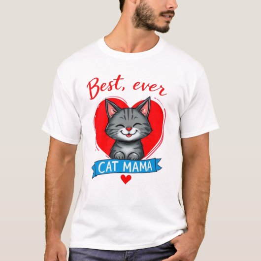 Bestes CAT MAMA T-Shirt (Vorderseite)
