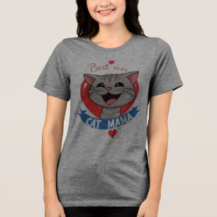 Bestes CAT MAMA Tri-Blend Shirt