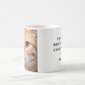Bestes Cat Vater Foto Kaffeetasse (Mittel)