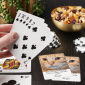 Bestes Cat Vater Foto Spielkarten (In Situ)