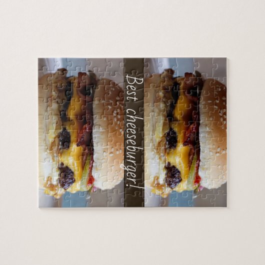 Bestes Cheeseburger-Rätsel Puzzle (Horizontal)