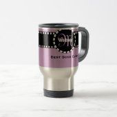 Bestes CHEF überhaupt Monogramm und individueller Reisebecher (VorderseiteRechts)