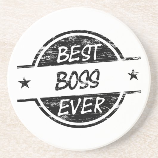 Bestes Chef-überhaupt Schwarzes Getränkeuntersetzer (Vorne)