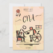 Bestes CNA der Welt - Geschenk für Krankenpfleger  Einladung (Vorderseite)