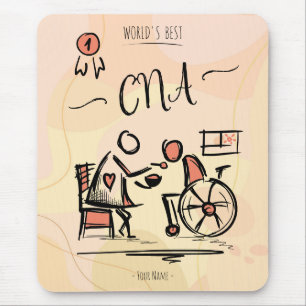 Bestes CNA der Welt - Geschenk für Krankenpfleger  Mousepad