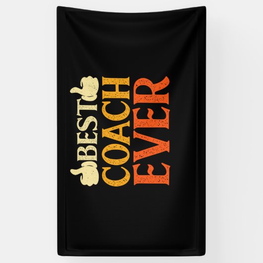 Bestes Coach-Geschenk für Sporttrainer Banner (Vertikal)