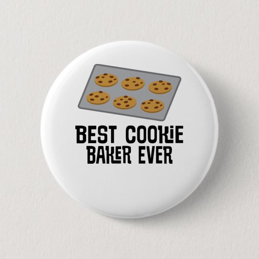 Bestes Cookie Baker je Backgeschenk Button (Vorderseite)