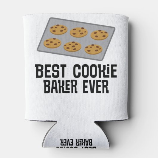 Bestes Cookie Baker je Backgeschenk Dosenkühler (Rückseite)