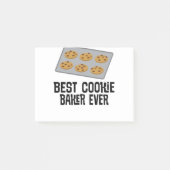 Bestes Cookie Baker je Backgeschenk Post-it Klebezettel (Vorderseite)