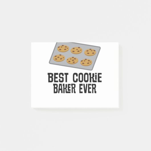 Bestes Cookie Baker je Backgeschenk Post-it Klebezettel (Vorderseite)