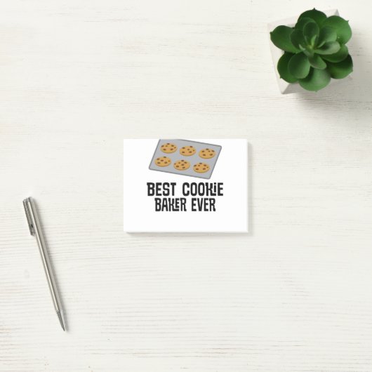 Bestes Cookie Baker je Backgeschenk Post-it Klebezettel (Büro)