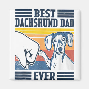 Bestes Dachshund-Vater-T-Shirt aller Zeiten Vintag Magnet