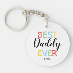 Bestes Daddy-Ever-Foto-Geschenk Schlüsselanhänger