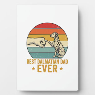 Bestes Dalmatiner-Vater-T-Shirt mit Vintage-Fausts Fotoplatte