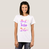 Bestes "dein Text" Jederzeit Typografie-Skript T-Shirt (Vorne ganz)