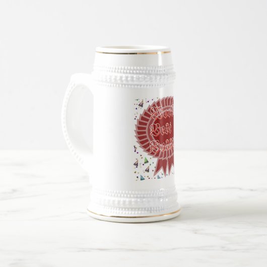 Bestes der Chef-Bier Stein der Welt Bierglas (Vorderseite Links)