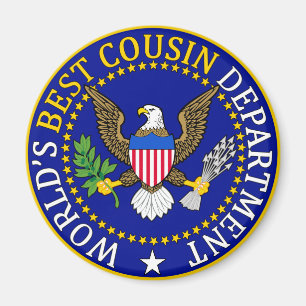 Bestes der Cousin-Siegel der offizielle Welt Magnet