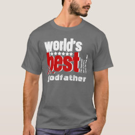Bestes der Pate X186B der Welt GRAUES ROTES WEISS T-Shirt