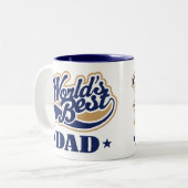 Bestes der Vater-Geschenk der coole Welt Zweifarbige Tasse (Vorderseite Links)