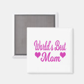 Bestes die Mama-Rosa der Welt Magnet (Vorderseite/Rückseite)