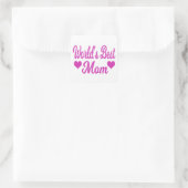 Bestes die Mama-Rosa der Welt Quadratischer Aufkleber (Tasche)